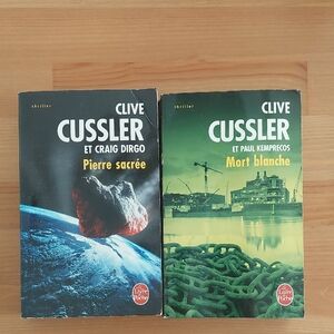Clive Cussler Thriller Book Set French Livre Francais